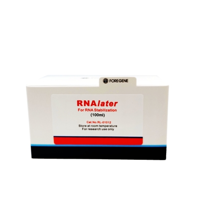 van de RNAisolatie van 50ml 100ml 100ml×4 van de Uitrustingenrnalater de Beschermingsoplossing voor Weefselsteekproef