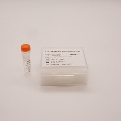 RARA Dual Color Break Apart-sonde voor het detecteren van afwijkingen van het menselijke RARA-gen