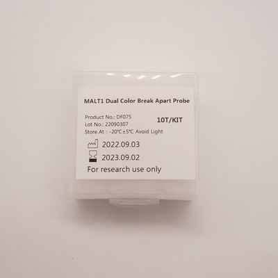 MALT1 Dual Color Break Apart-sonde voor het detecteren van afwijkingen van menselijk MALT1-gen