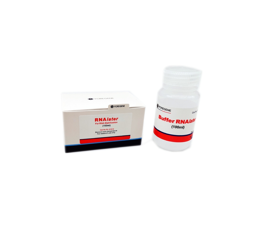 van de RNAisolatie van 50ml 100ml 100ml×4 van de Uitrustingenrnalater de Beschermingsoplossing voor Weefselsteekproef