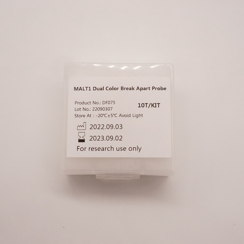 MALT1 Dual Color Break Apart-sonde voor het detecteren van afwijkingen van menselijk MALT1-gen