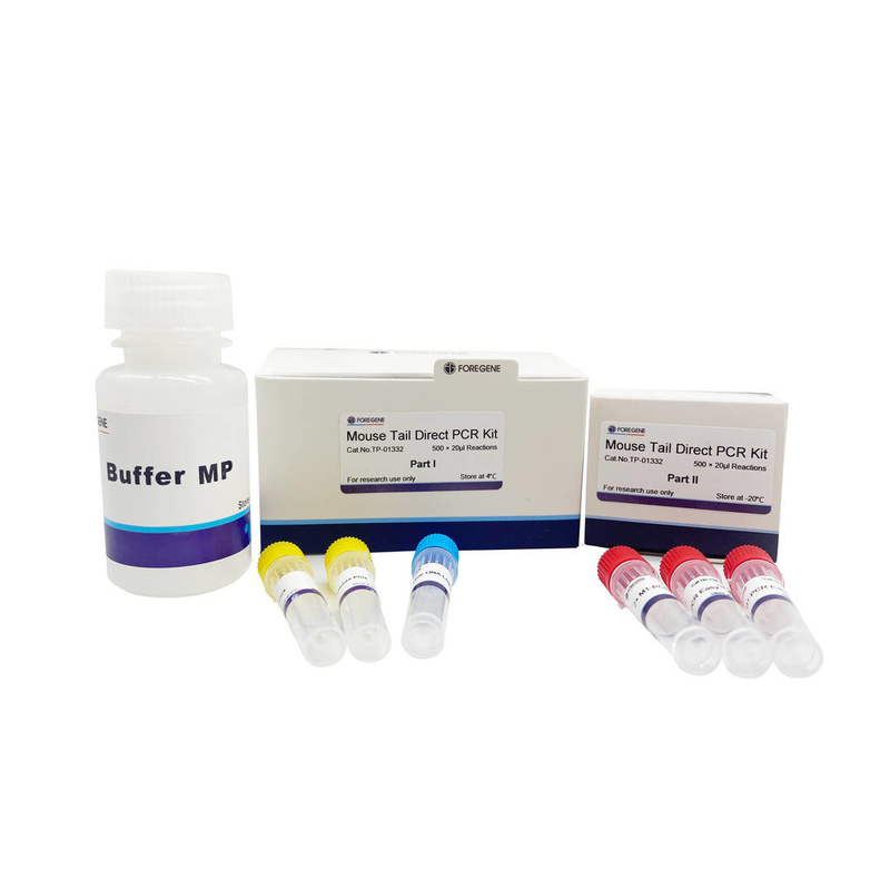 De Staart Directe PCR Kit High van de zuiverheidsmuis PCR van de de Extractieopbrengst van DNA Uitrusting zonder DNA-de kolomreiniging van de Reinigingsrotatie
